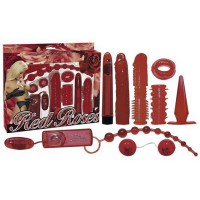 Секс набор Red Roses Set, 9 предметов, красный