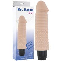Вибратор  Mr.Baton Soft №12, телесный, 20 см