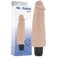 Вибратор  Mr.Baton Soft№14, телесный, 19 см