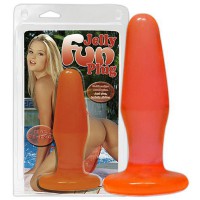 Втулка анальная Jelly Fun Plug, оранжевая
